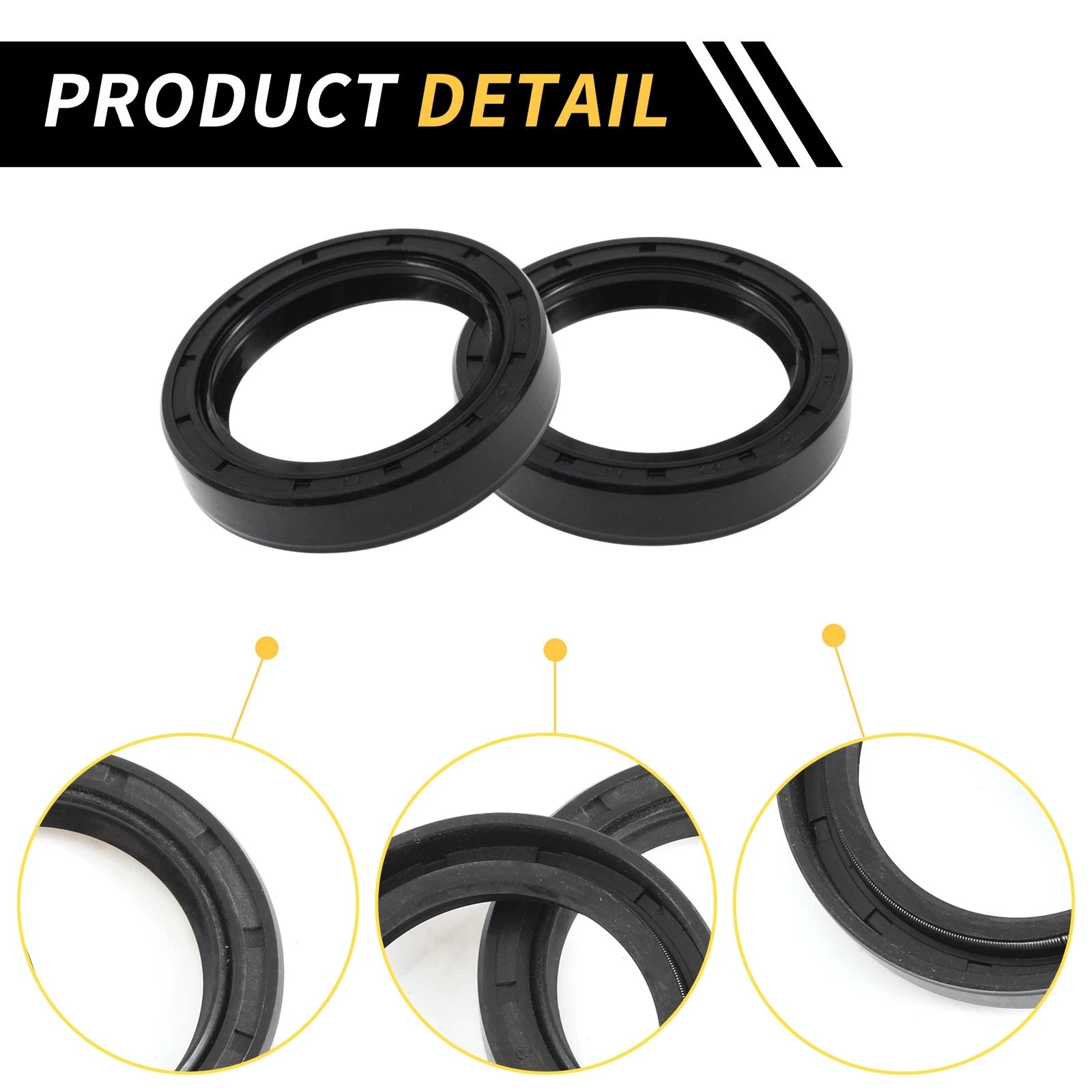 Set of 5 Oil Seal Rotary Shaft Seal NBR Rubber 45x62x12mm