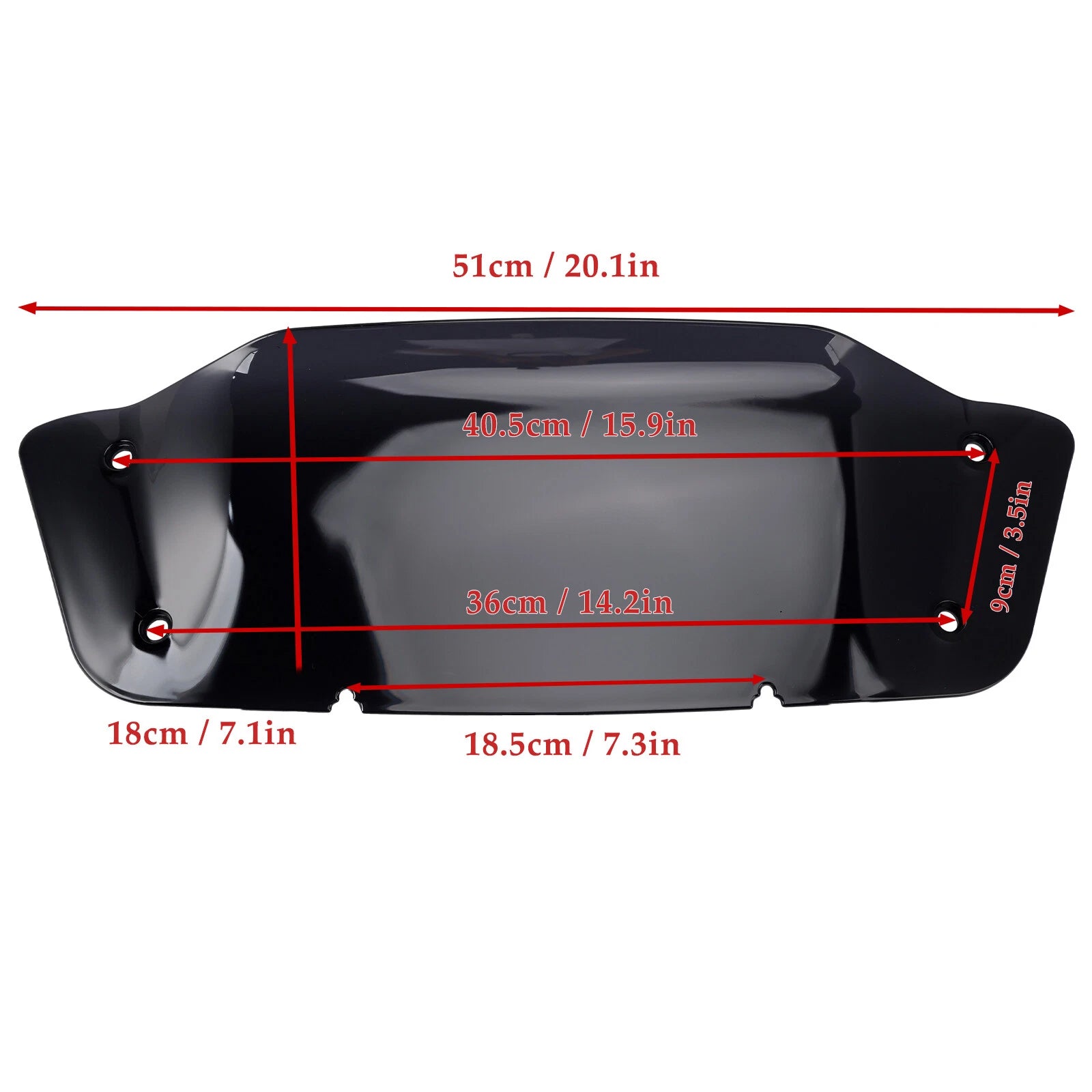 7" Windshield for Harley Touring Street Glide FLHX FLHXSE (2023–2024) A9