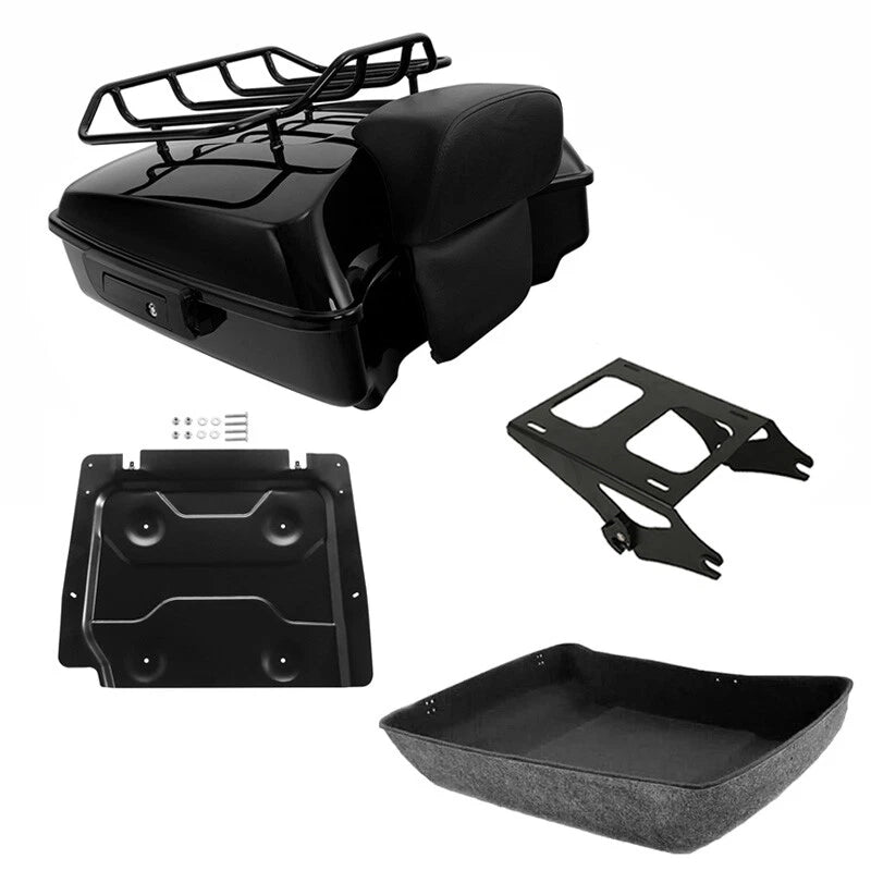 Trunk Pad Mount Rack Plate for Harley Touring Road King Glide (2014–2026)