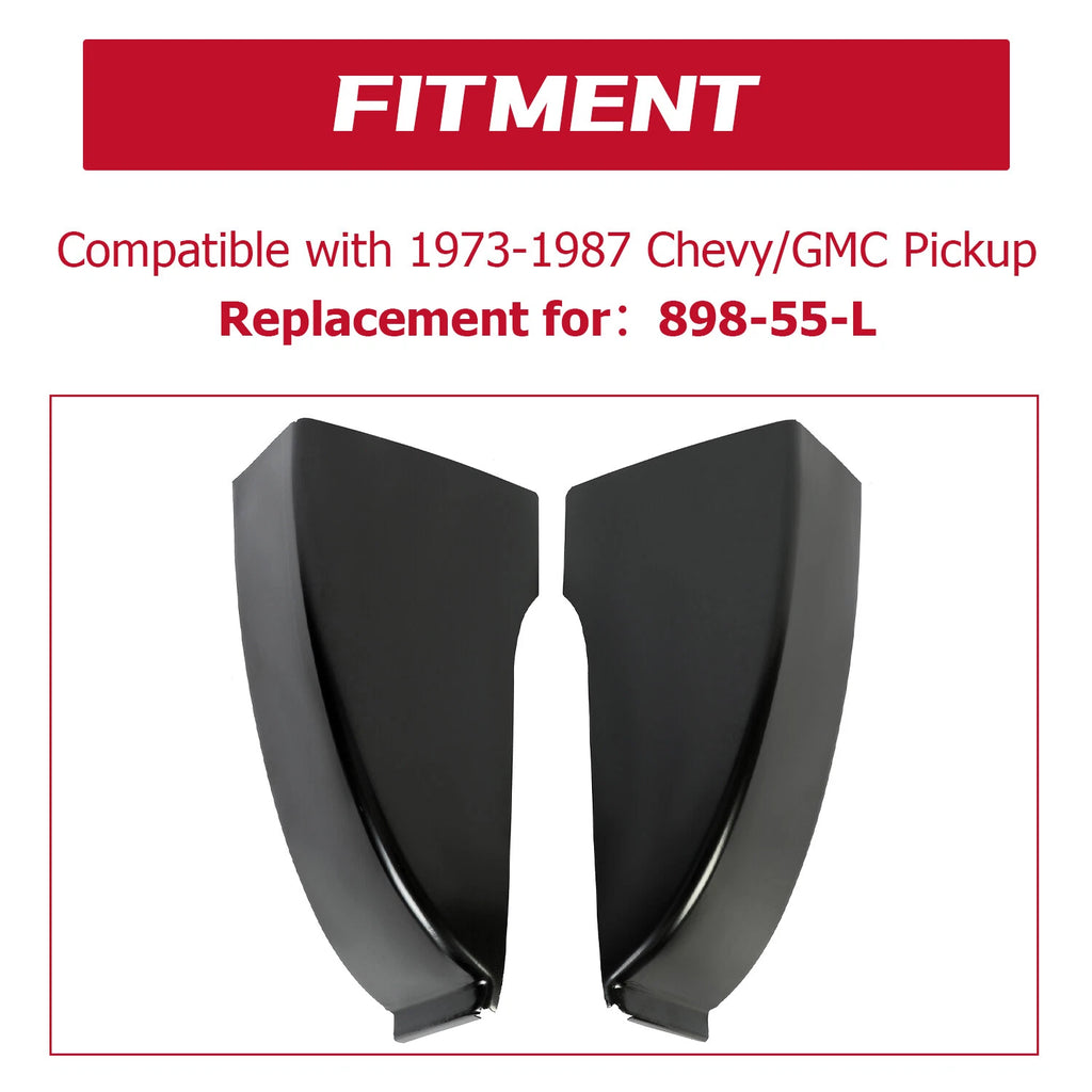 Set of 2 Cab Corners Patch Panels for Chevy GMC C K Pickup (1973-1987)
