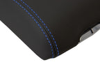 Leather Console Lid Armrest Cover for Cadillac SRX (2010–2016) Blue Stitch