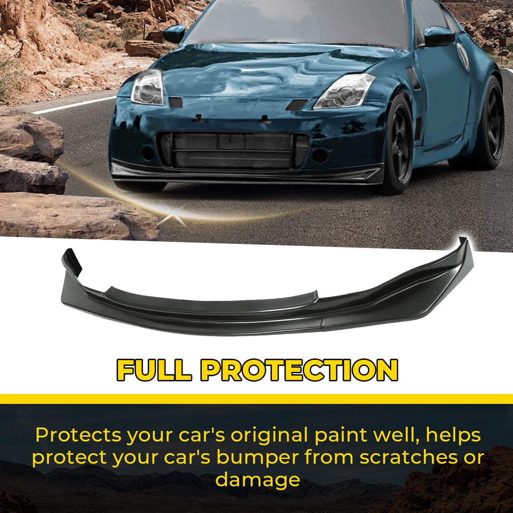 JDM Front Bumper Chin Lip for Nissan 350Z Z33 (2003–2005)