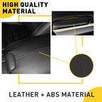 Leather Door Armrest Cover & Base Lid for Honda Accord (2008–2012) Black