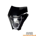 Black LED Headlight Assembly for EXC TPI SIX DAYS 300 EXC-F XC-W (2017-2023)