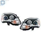Set of 2 HID Projector Headlights for GMC Acadia (2007–2012) Chrome Trim