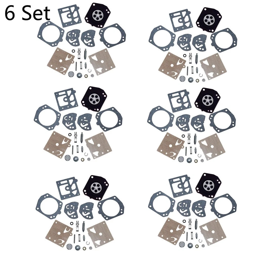 6X Chainsaw Carburetor Kit for Husqvarna 257, 250R, Poulan 3300 (Walbro K20-HDA)