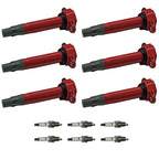 6X Ignition Coil & Iridium Spark Plug for Dodge Chrysler 3.5L 4.0L (2000-2010)
