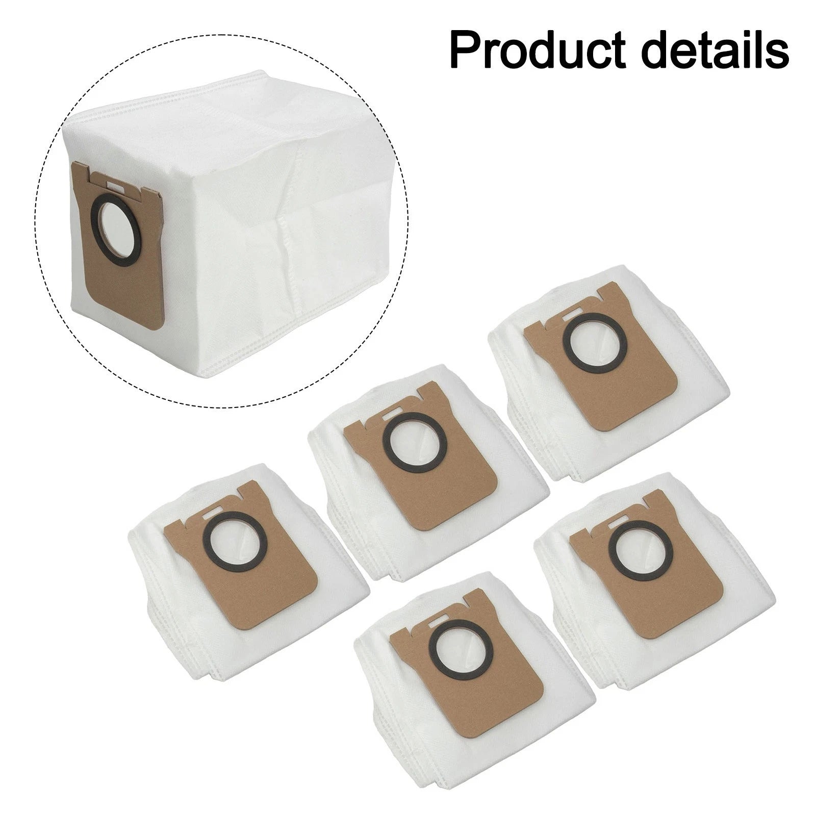 5pcs Dust Bags for Mova E30 (Compatible with Ultra Vacuum)