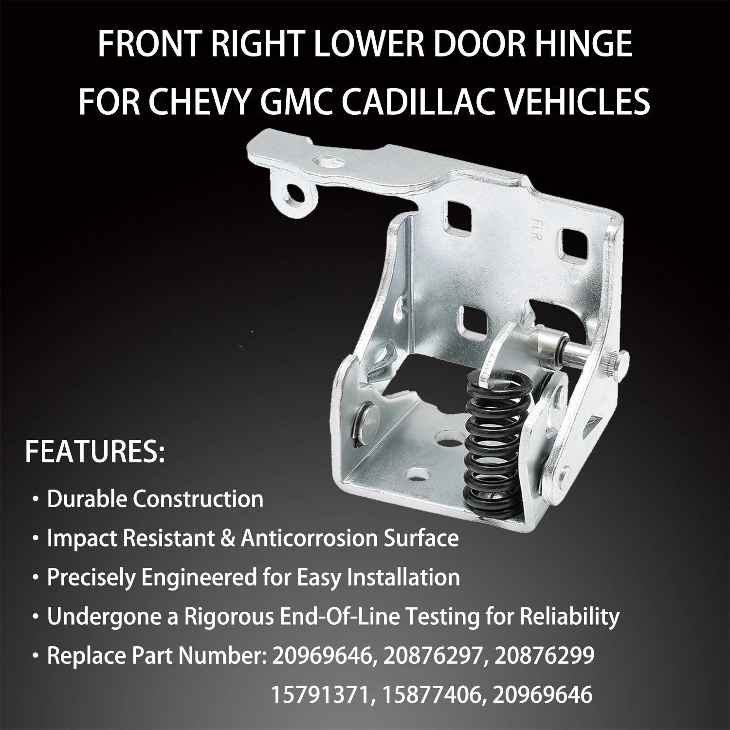 Front Right Lower Door Hinge for 2007-2014 Chevy Silverado GMC Sierra