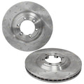 Front Slotted Disc Brake Rotor Pair for Isuzu MU-X (2013 - 2017)