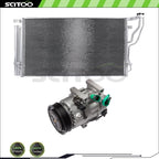 Condenser & Compressor for Hyundai Sonata (2012–2014) & Kia Optima (2012–2015)