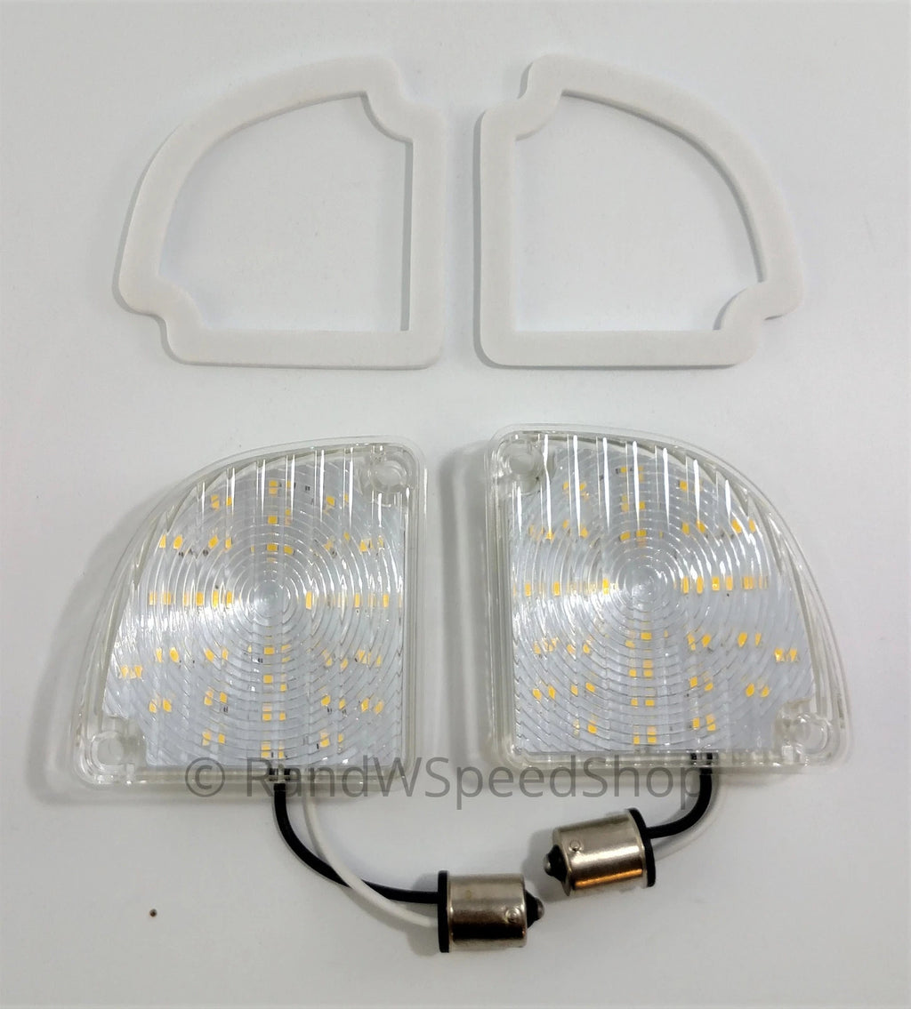 LED Reverse Backup Lamps w Gaskets for Chevy GMC Fleetside Truck (1967–1972)