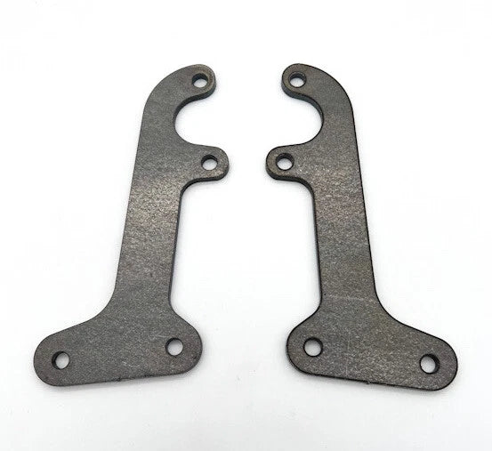 Tail Light Brackets Pair Plain Steel Replacement for 1953-1956 Ford F-100