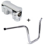 16" Fat Mini Ape Handlebar w/ Riser for Harley Softail FXSB (2013–2017) FXDF (2003–2017) FLHR