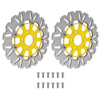 2pc 11.8" Floating Front Brake Rotor Disc for Harley-Davidson Dyna (2006-2017)