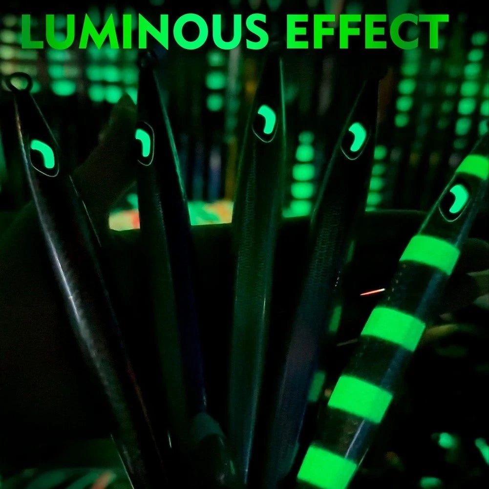 100g Glow in the Dark Vertical Jig for Deep Sea Saltwater Fishing