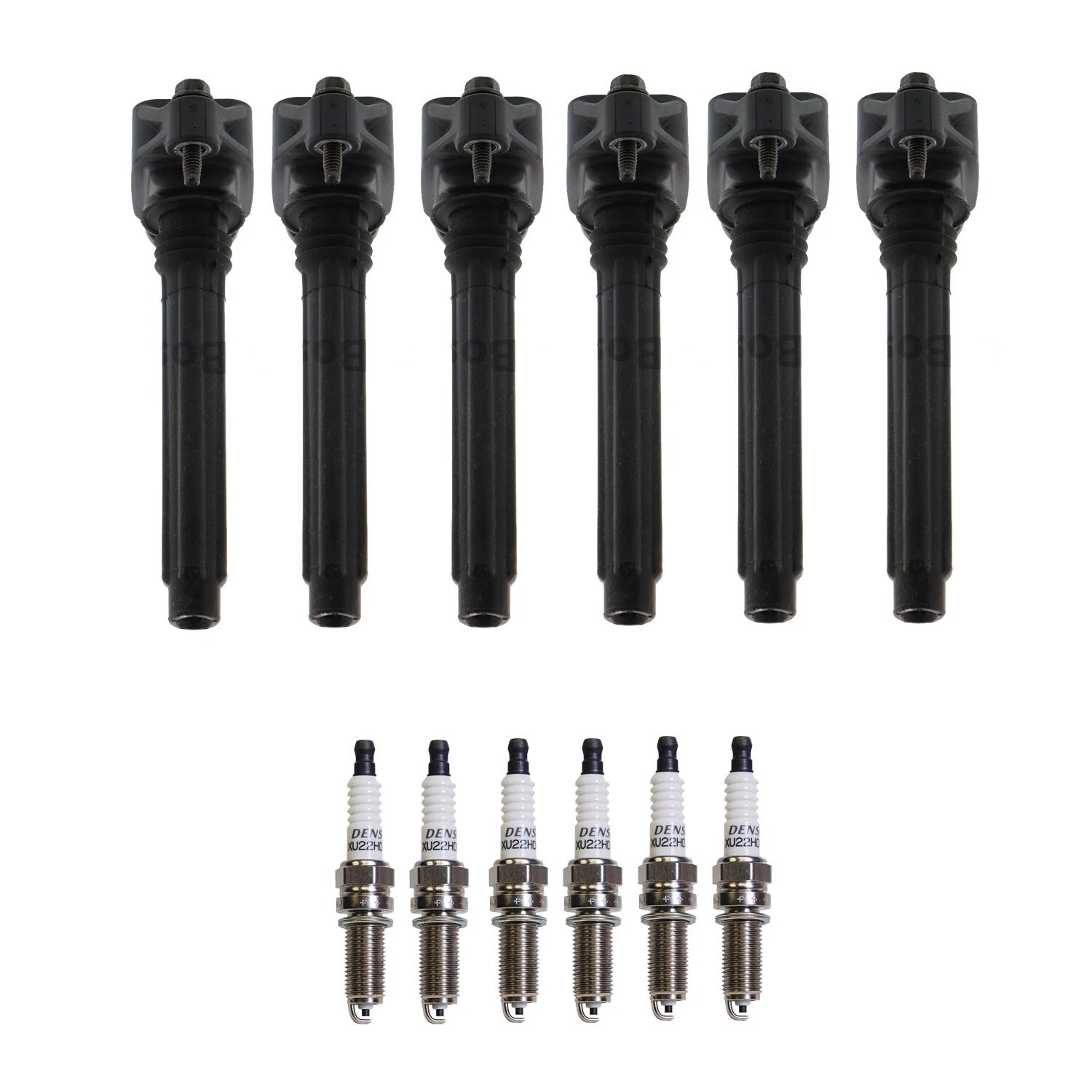 Set of 6 Ignition Coils & U-Groove Spark Plugs for 200 Charger Pilot V6