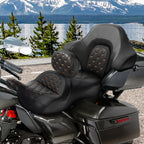 Rider Driver Passenger Seat & Backrest for Harley Electra Street Glide (14-23)