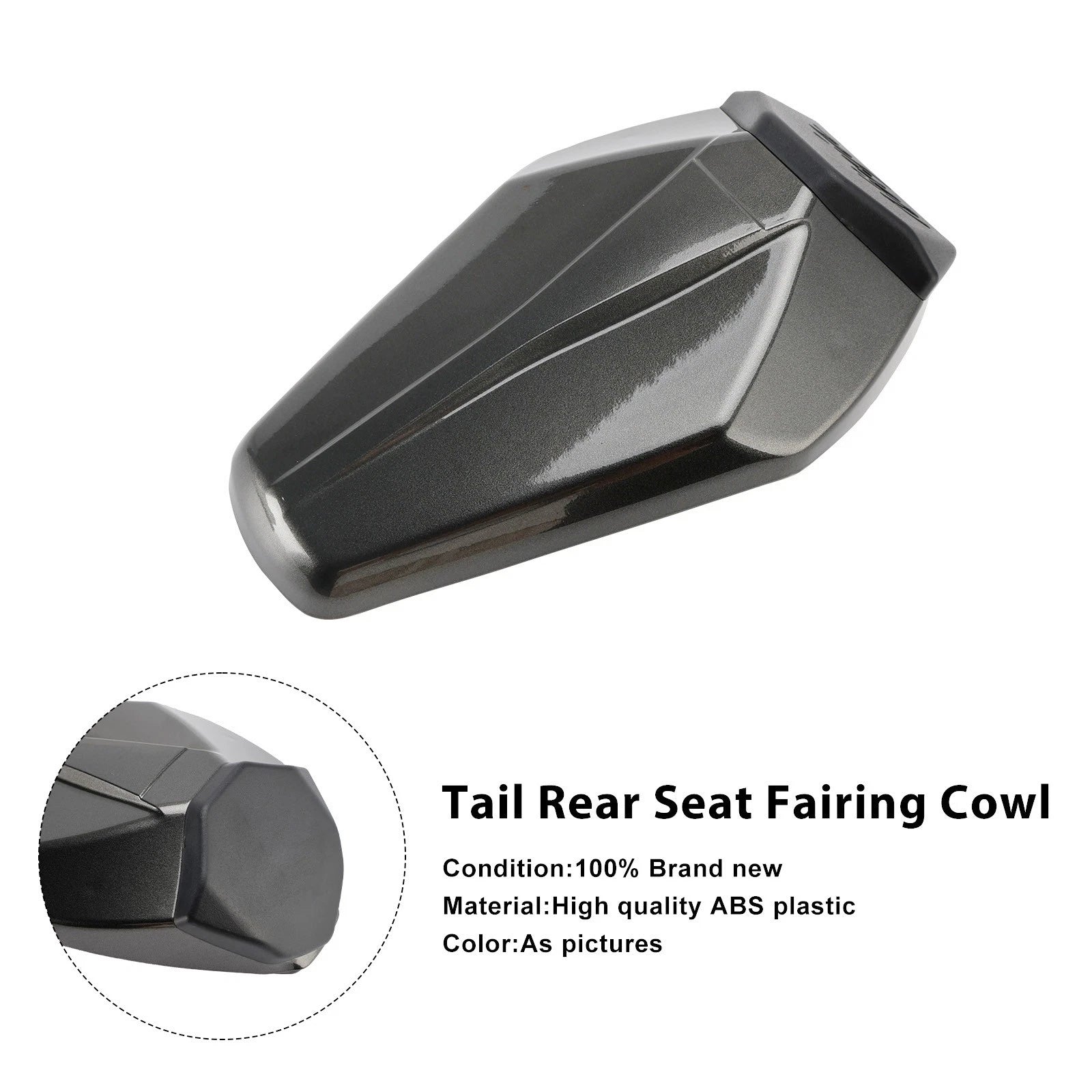 Tail Rear Seat Fairing Cowl for Kawasaki Z900 Z900SE (2025–2026) Gray