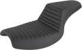 SADDLEMEN Step-Up Seat for Harley Davidson (2014–2023) - Black Tuck-n-Roll