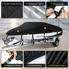 Heavy Duty Boat Cover for V-Hull Runabout (20FT–22FT) Waterproof Marine Grade