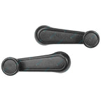 Front or Rear Black Window Crank Handles Pair for Hilux LN65 YN65 YN67 83~88
