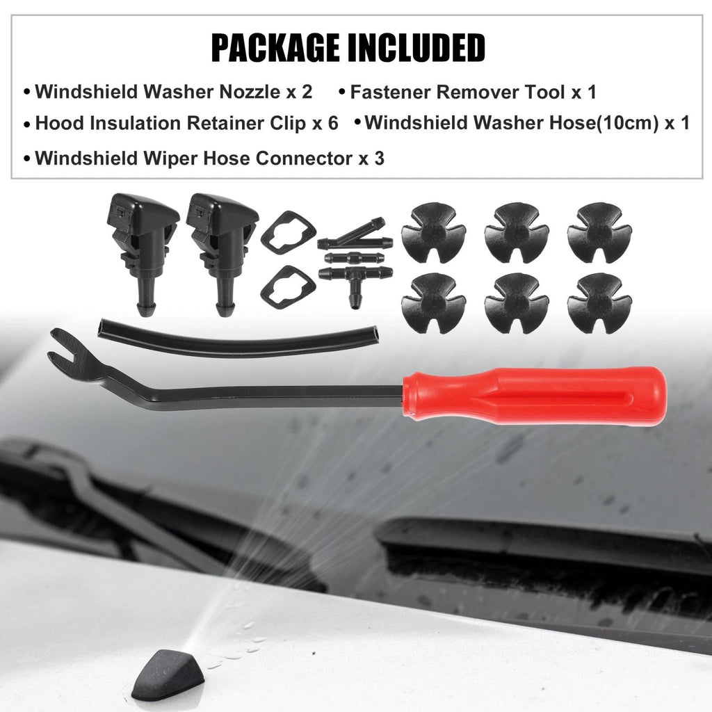 15pcs Windshield Washer Nozzle Kit 86636FG050 for Subaru Impreza (2008–2014)