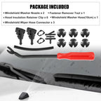 15pcs Windshield Washer Nozzle Kit 86636FG050 for Subaru Impreza (2008–2014)
