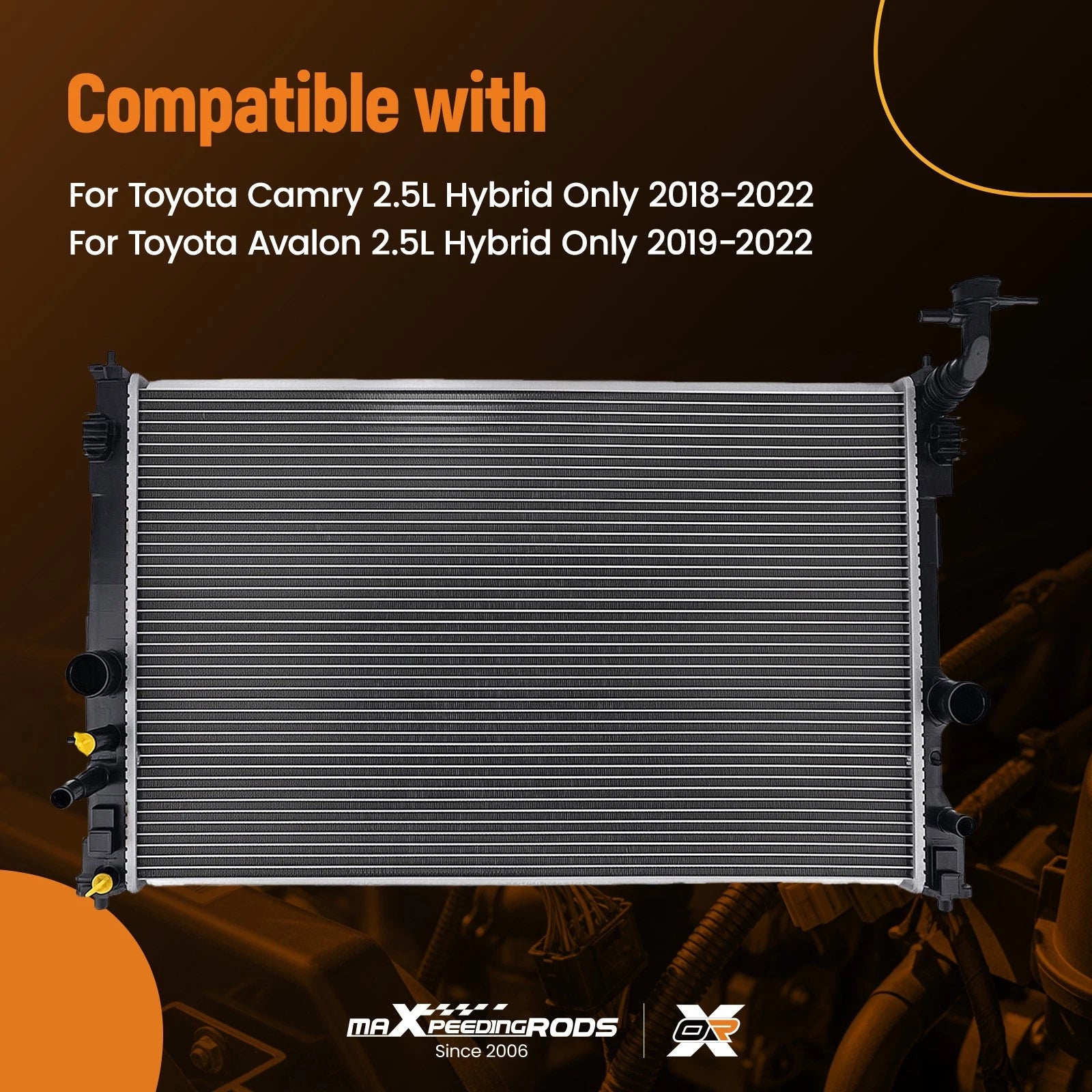 Radiator for Toyota Camry/Avalon Hybrid 2018-2022 for Lexus ES300h 2019-2022