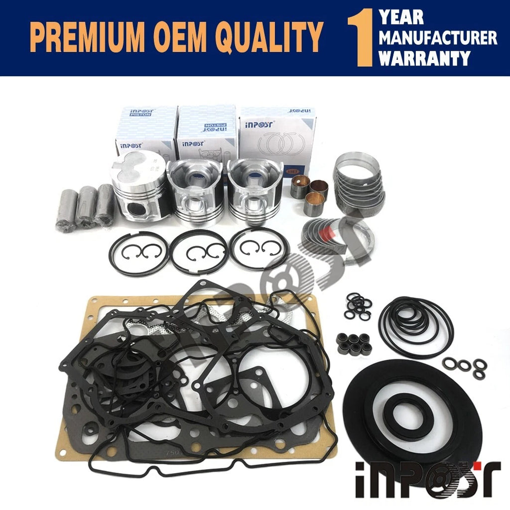 Overhaul Rebuild Kit for Shibaura N843 N843L Engine (D33 DX31)