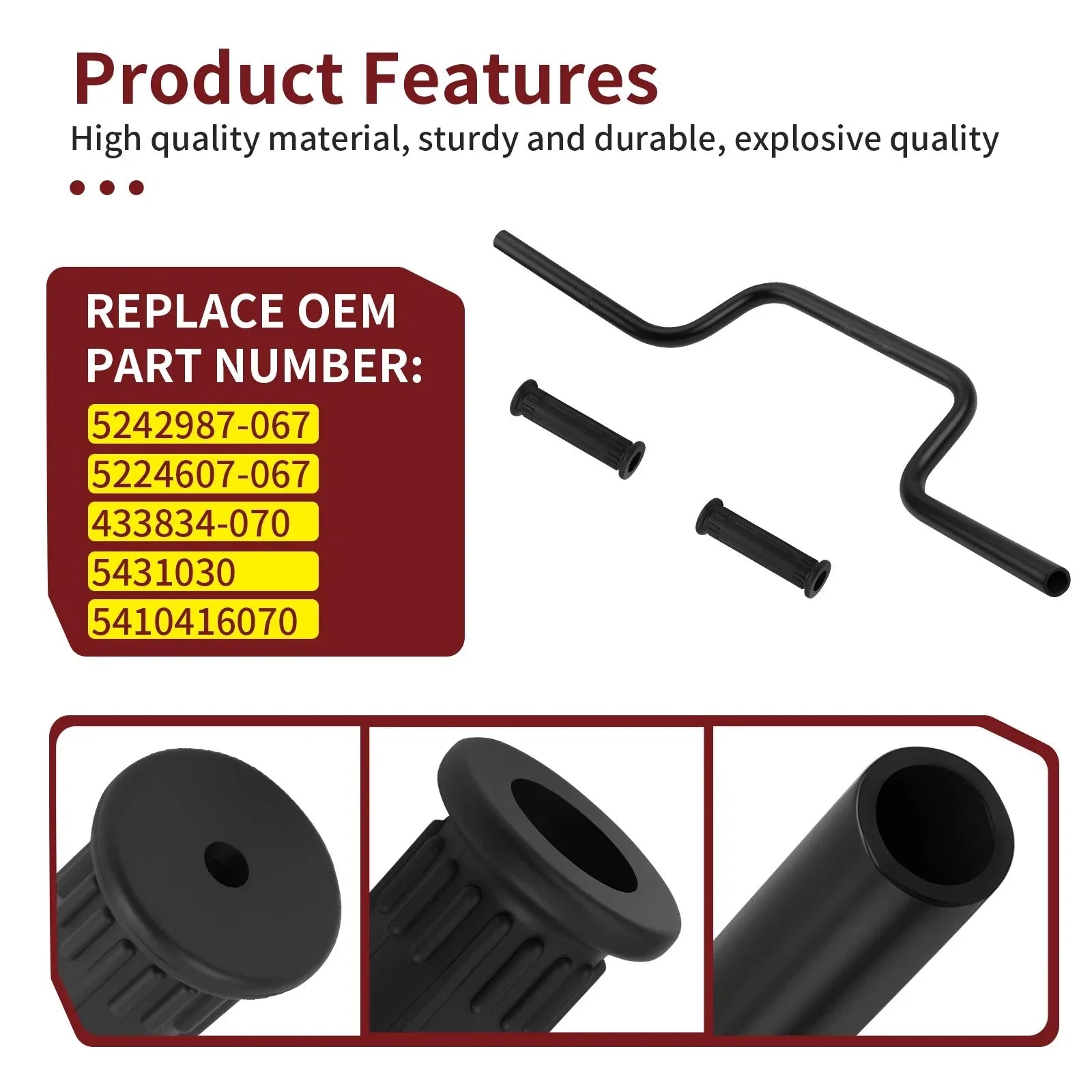 Handle Bar with Grips for Polaris Sportsman (1996–2005)