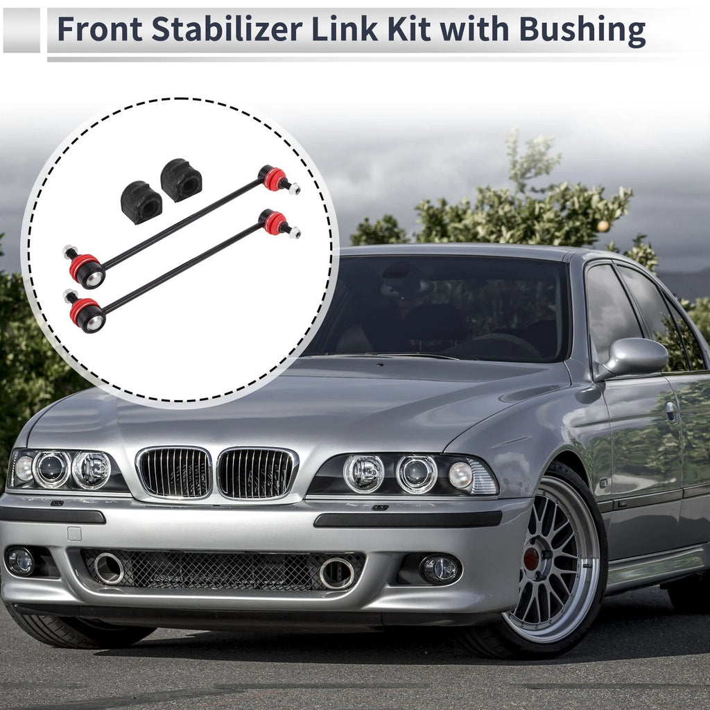Set of 2 Front Stabilizer Bar Links with Bushings for Mazda 3 (2004–2009) No.K80235