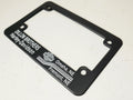 Black License Plate Cover for Harley-Davidson