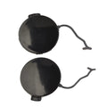 2X Front Bumper Tow Hook Eye Cap Cover for Porsche (2011–2014) - Black