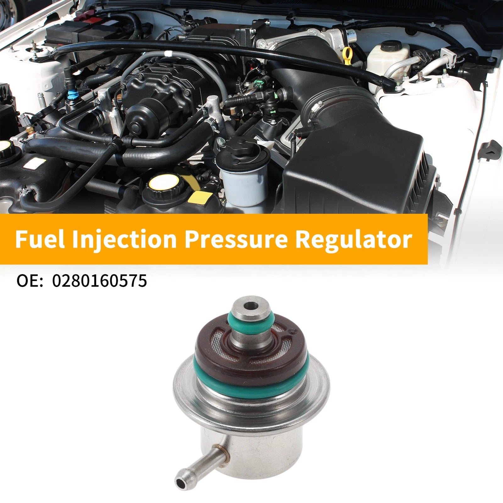 Fuel Pressure Regulator for Audi A4 (1994–2000) No. 0280160575 Metal 20-70 Psi