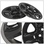 Set of 4 Black Wheel Hub Caps for Toyota RAV4 (2006–2012)