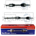 Set of 2 Front CV Axle Shafts for Lexus RX400h, Toyota Highlander (2006–2010)