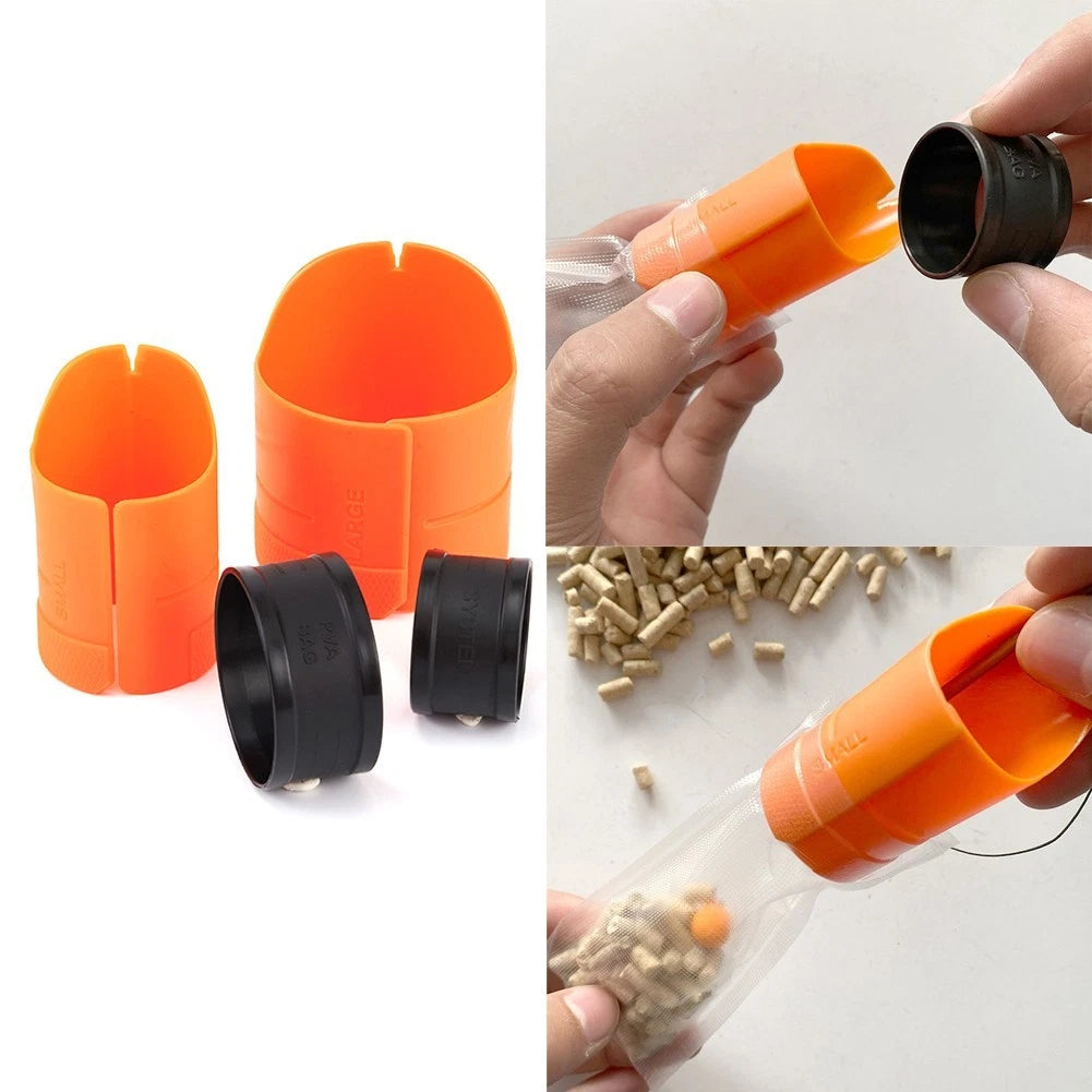 Set of 1 PVA Bag Loader for Outdoor Tackle Tool (7x8cm, Orange)