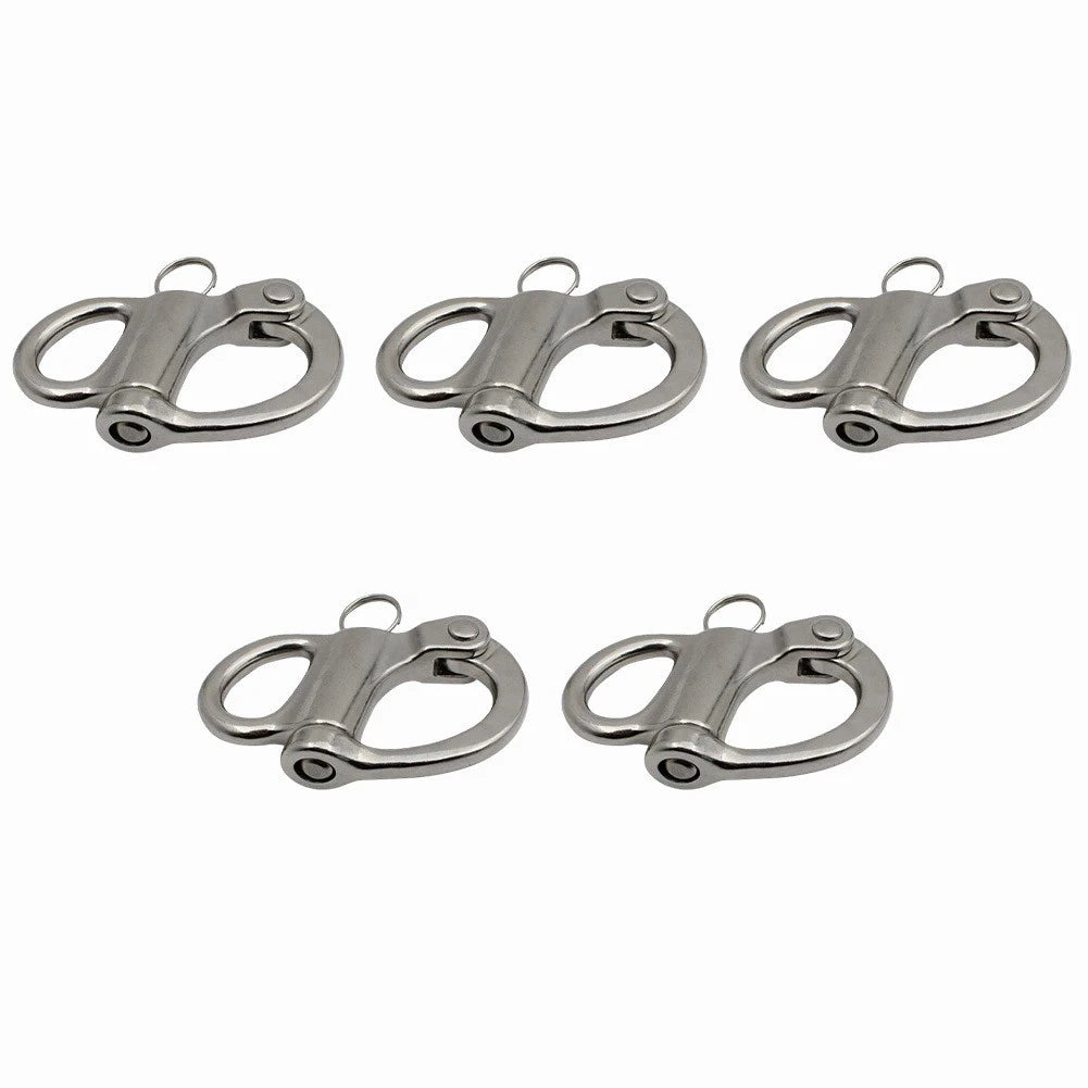 Set of 5 Fixed Lifting Rings for Marine SS316 Stainless Steel (2 inch)