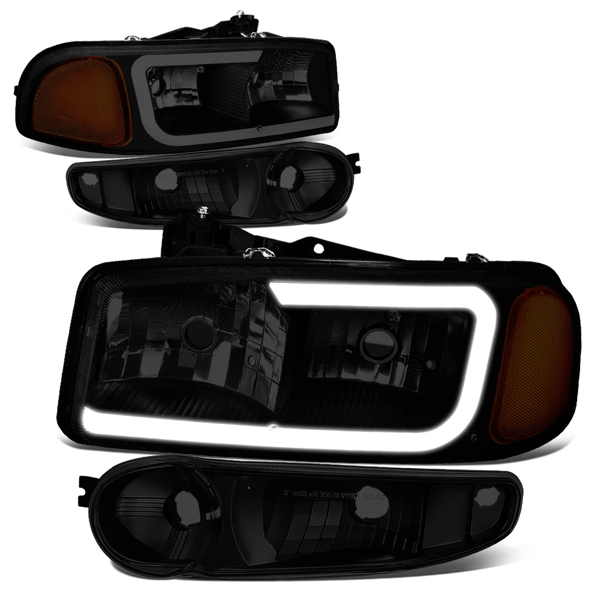 LED DRL Headlight & Bumper Lamps for GMC Yukon XL/Sierra Denali (2000–2006)