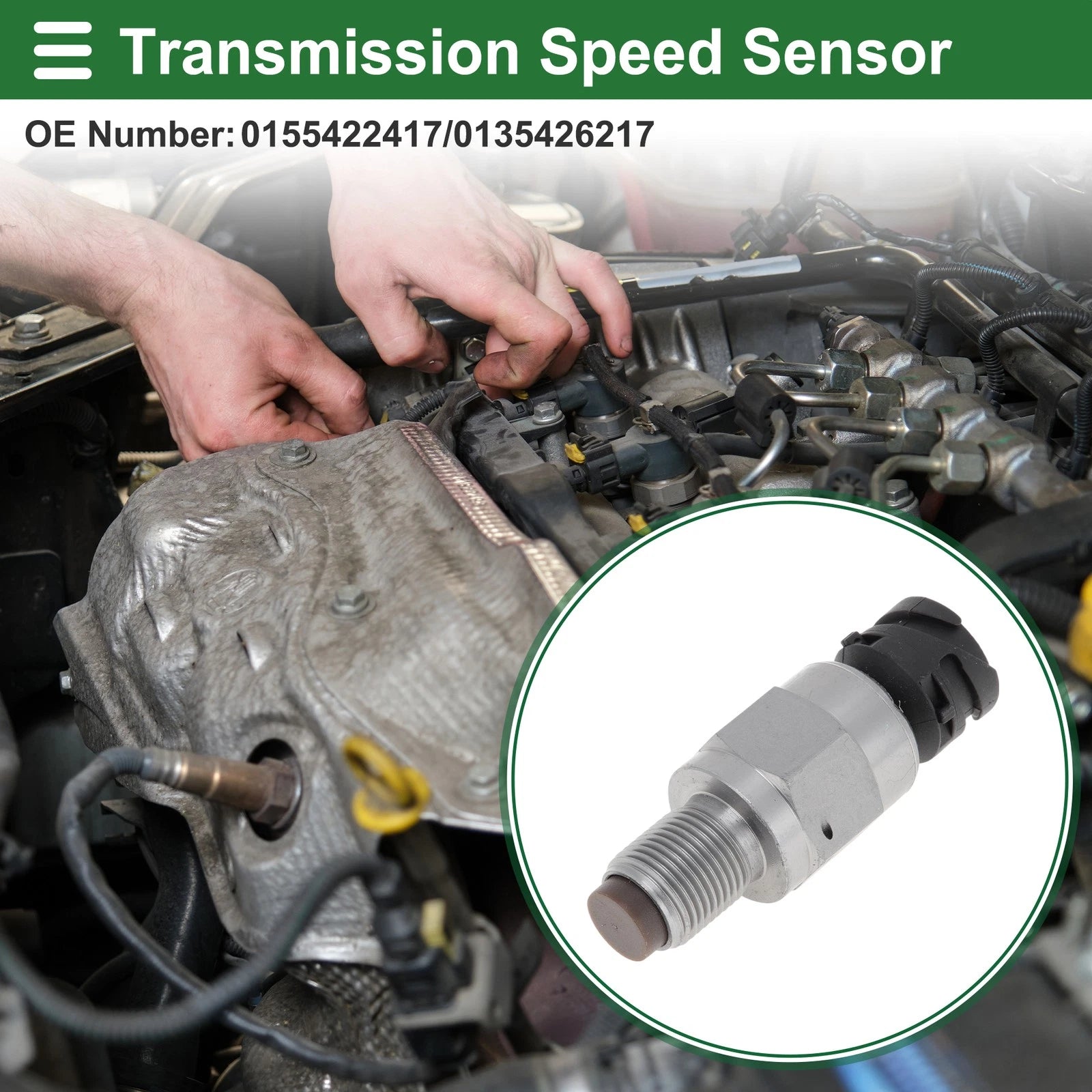 1 Pc No.0155422417 Transmission Speed Sensor for Mercedes-Benz Actros (1996–2002)