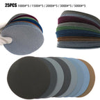 Sanding Discs Set of 10 Waterproof 1000-5000 Grit