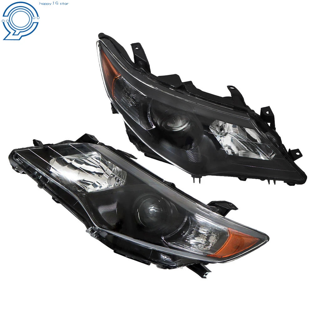 Projector Headlights Assembly for Toyota Camry (2012–2014) Black Pair