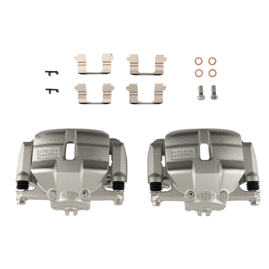 Front Brake Caliper Kit w/Bracket for Nissan Rogue Select (2014–2015) 19-B3428