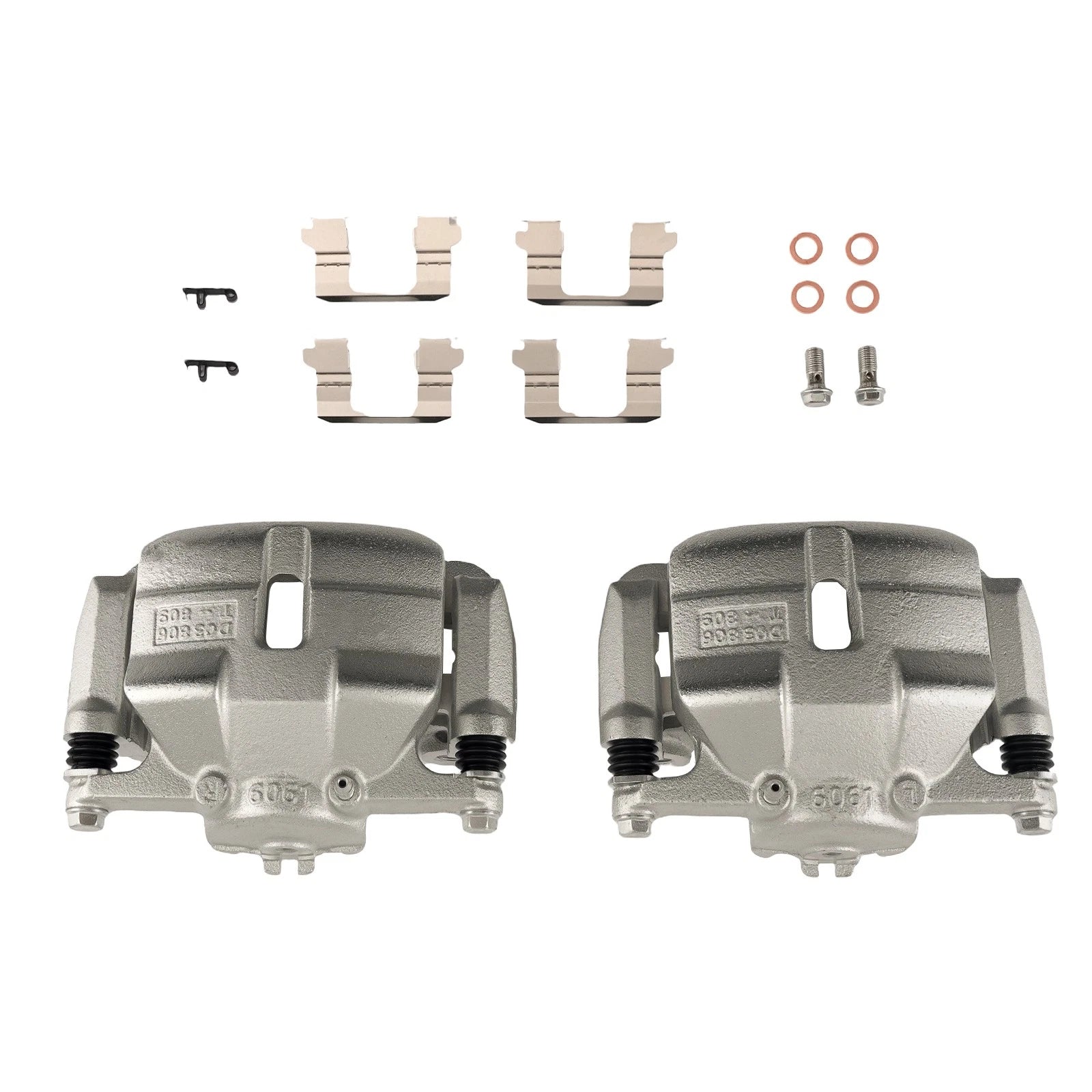 Front Brake Caliper Kit w/Bracket for Nissan Rogue Select (2014–2015) 19-B3428