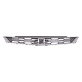 Replacement Black Chrome/Matte Plastic Front Upper Grille (See Compatible Chart)