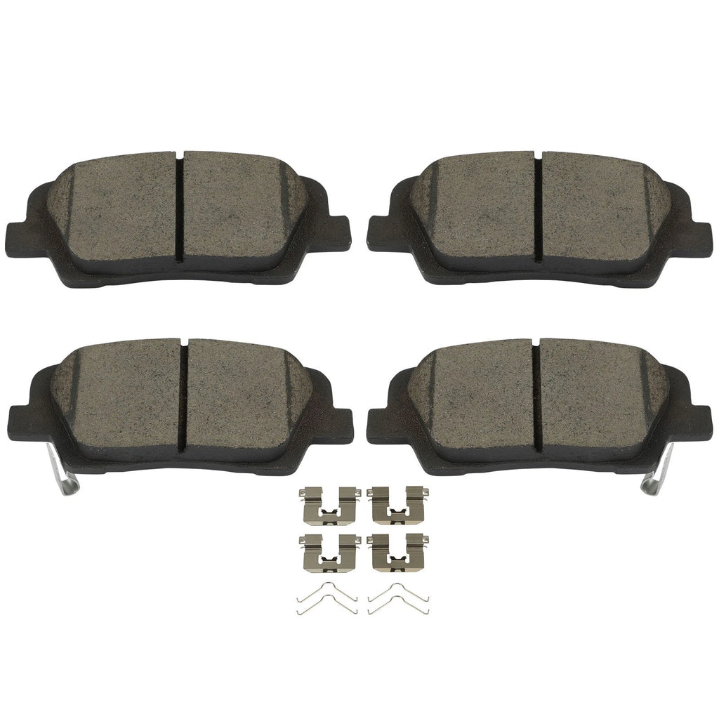 Set of 4 Rear Ceramic Brake Pads for Hyundai Santa Fe XL (2017–2019)