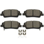 Set of 4 Rear Ceramic Brake Pads for Hyundai Santa Fe XL (2017–2019)