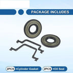 Oil Seal and Cylinder Gasket Kit for Husqvarna 445 450 Chainsaws (2005–2023)