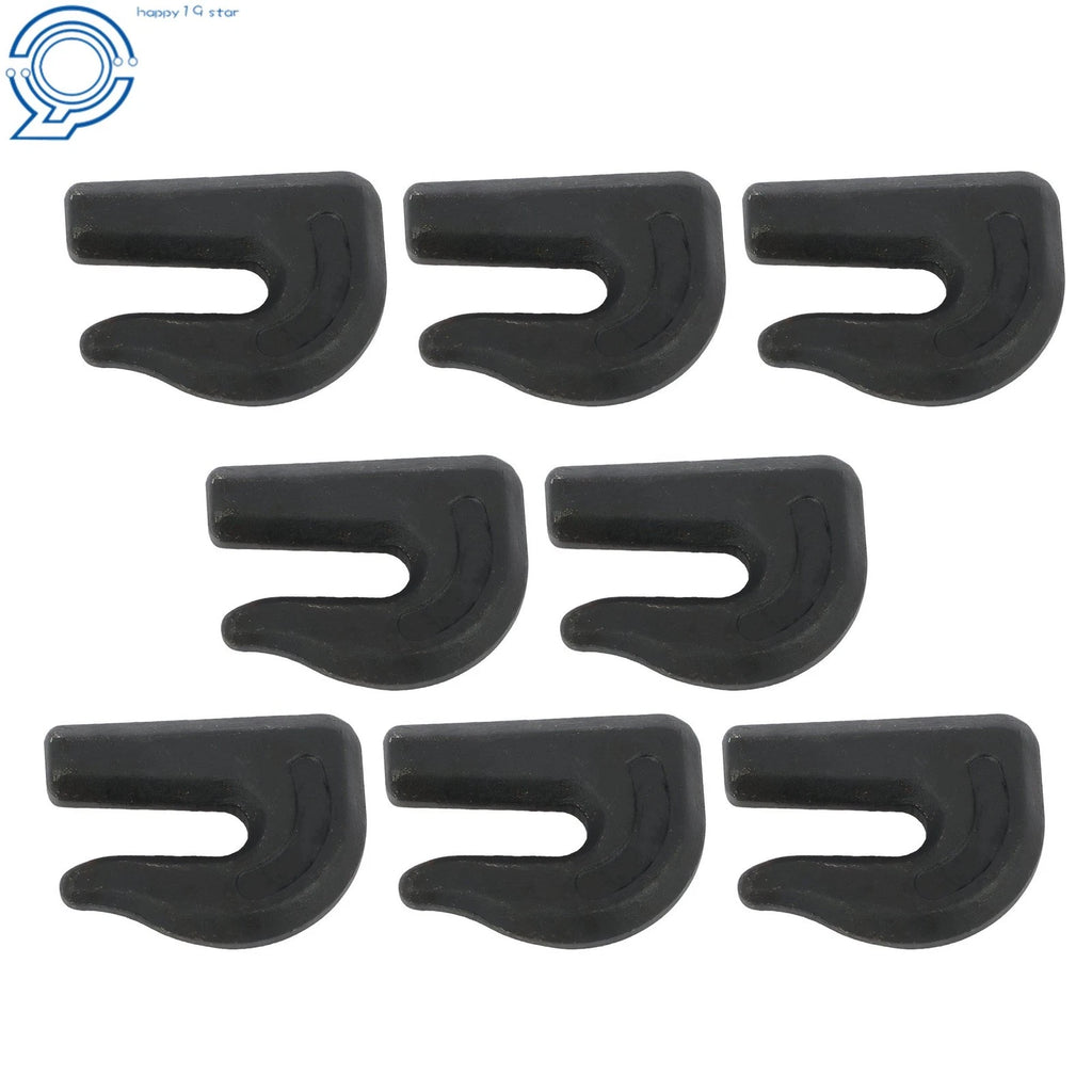 Set of 8 Weld On Grab Hooks for Heavy Duty Chain (6600lbs, G70)